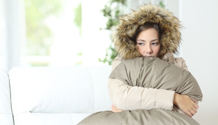 Angry Cold Women In Home Angry Cold Women In Home